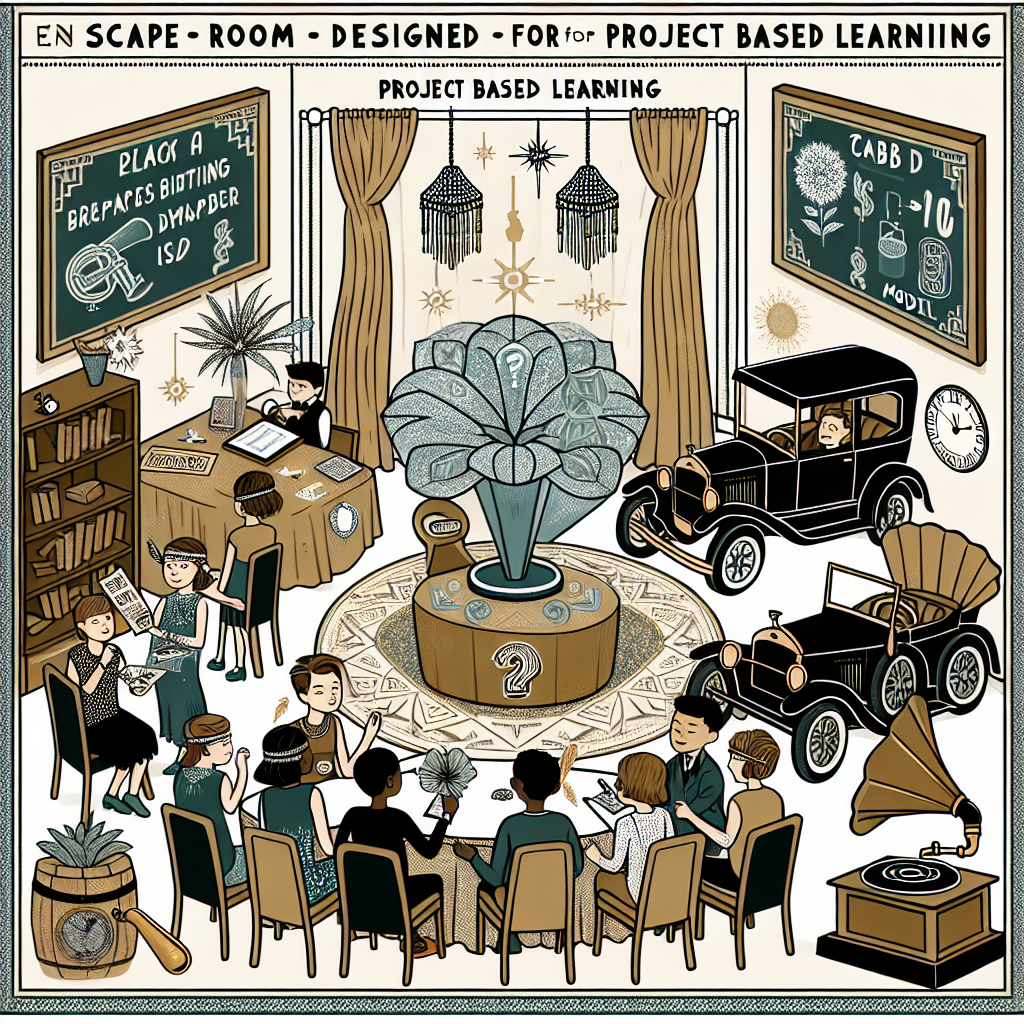 Gatsby Themed Escape Room Challenge | Free PBL Lesson Plan | MasteryMate