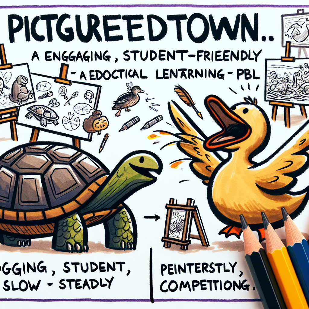 Turtle Picture Vs Drawing Turtle vs Duck: Pictorial Storytelling Showdown | Free PBL Lesson Plan ...