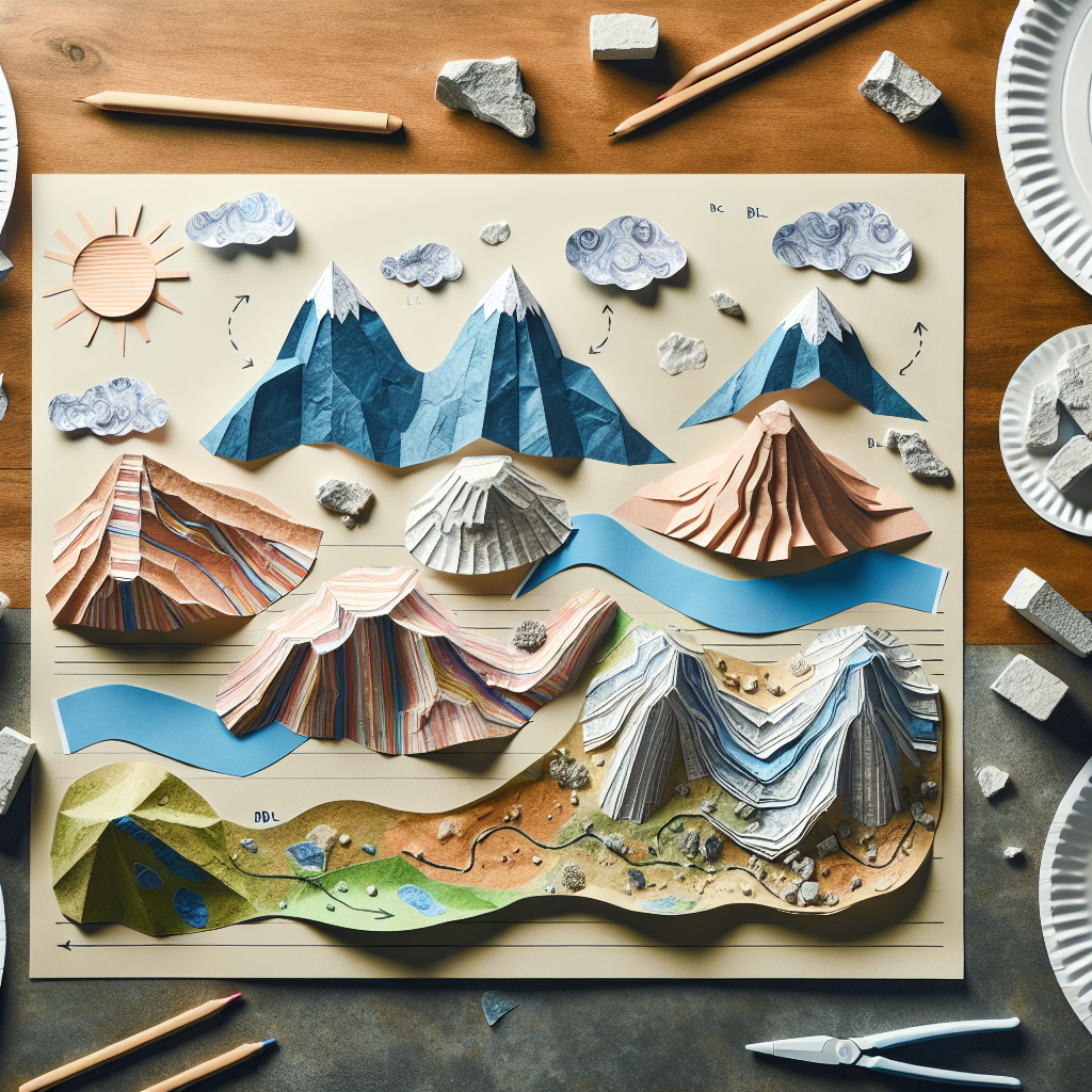 Landform Project Using Paper Paper Plate Landforms with Weathering and Erosion | Free PBL Lesson ...