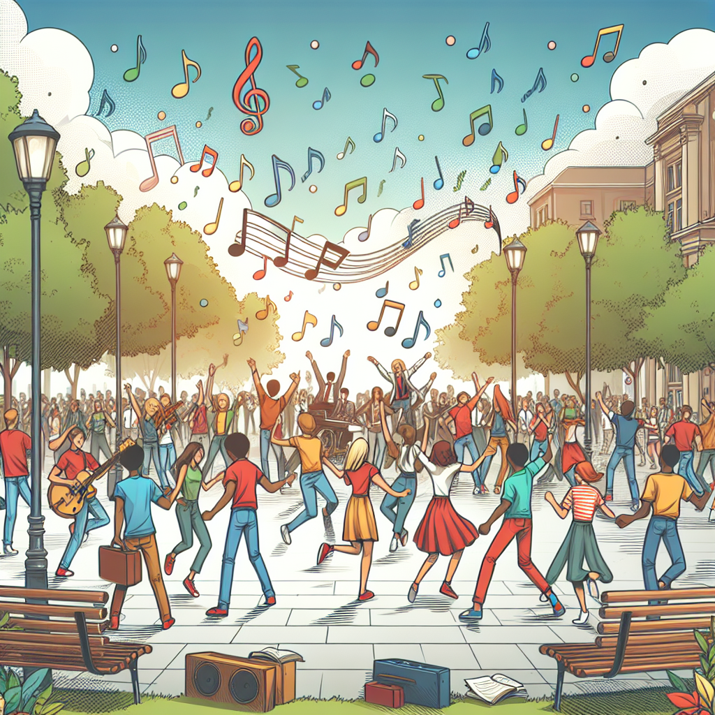 Small Flash Mob Flash Mob: Music and Movement in Public Spaces | Free PBL Lesson Plan ...